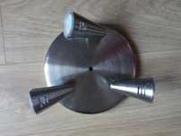 Lampa sufitowa plafon srebrna