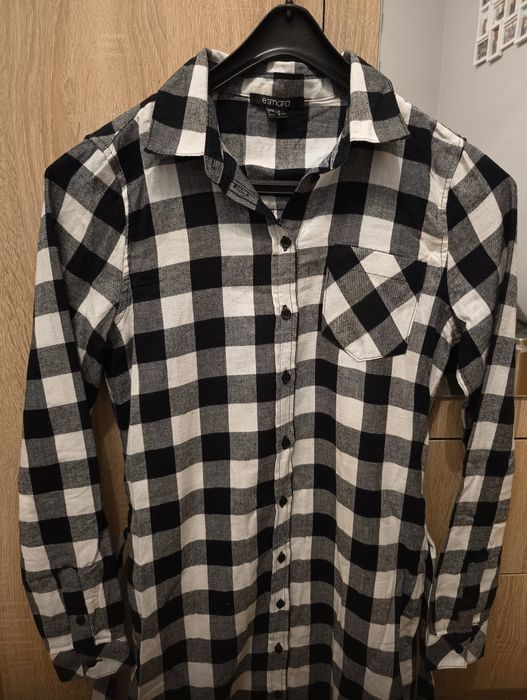 Sukienka koszulowa w kratkę Esmara rozmiar 34 XS