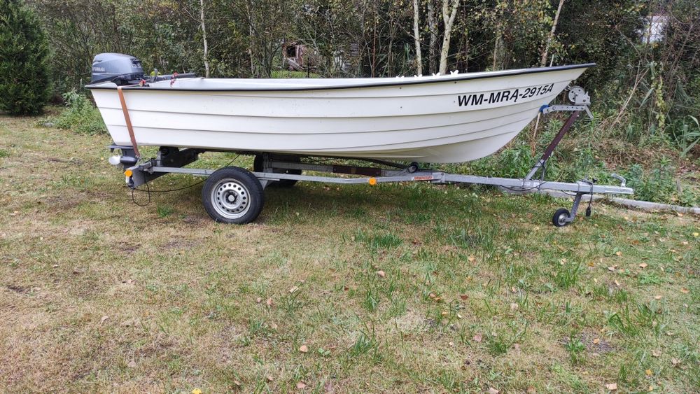Łódź wędkarska motorowa romana+yamaha 20L