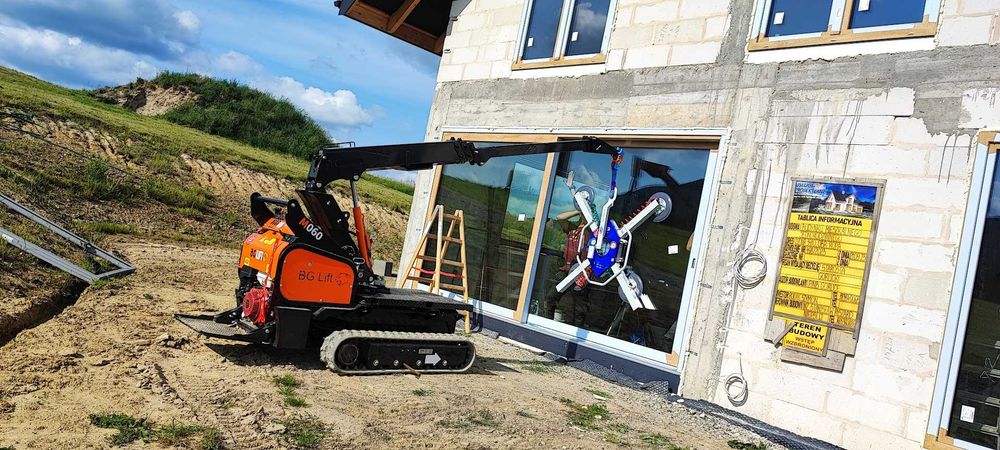 Mini żuraw BG Lift M060 manipulator do szkła szyb pająk