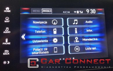 Honda polskie menu język polski Android z USA Kanada konwersja zmiana