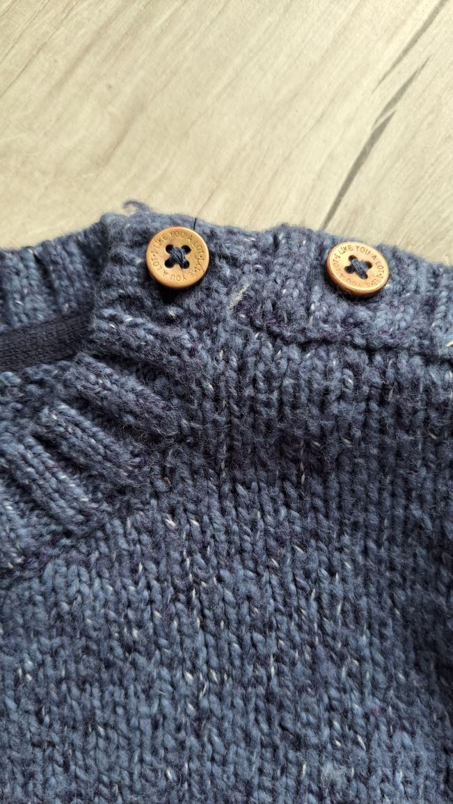 H&M HM sweter sweterek z misiem Teddy 86cm