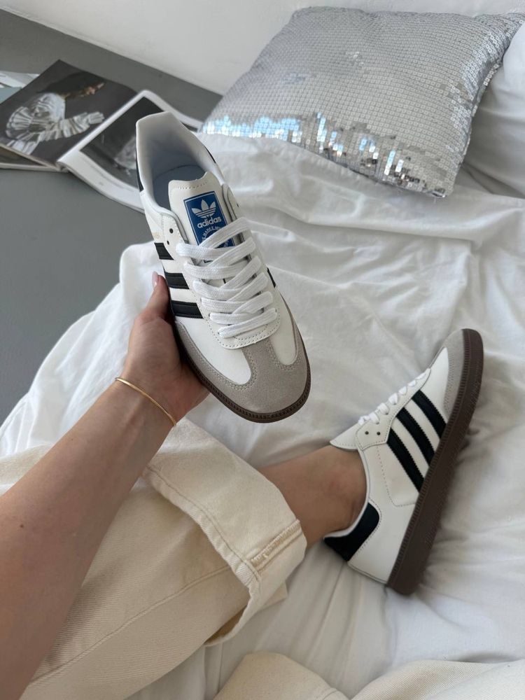 Кросівки Adidas Samba OG White&Black/адідас самба/адидас samba