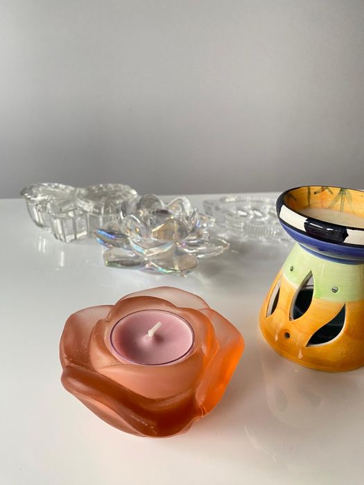 Ozdoby ceramiczne i szklane 8 szt