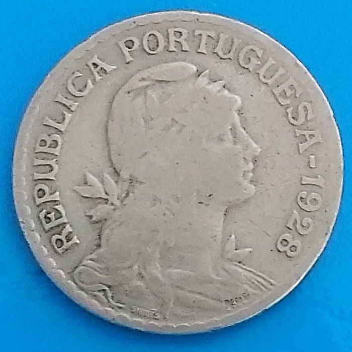 1$00  de 1928 Republica Portuguesa