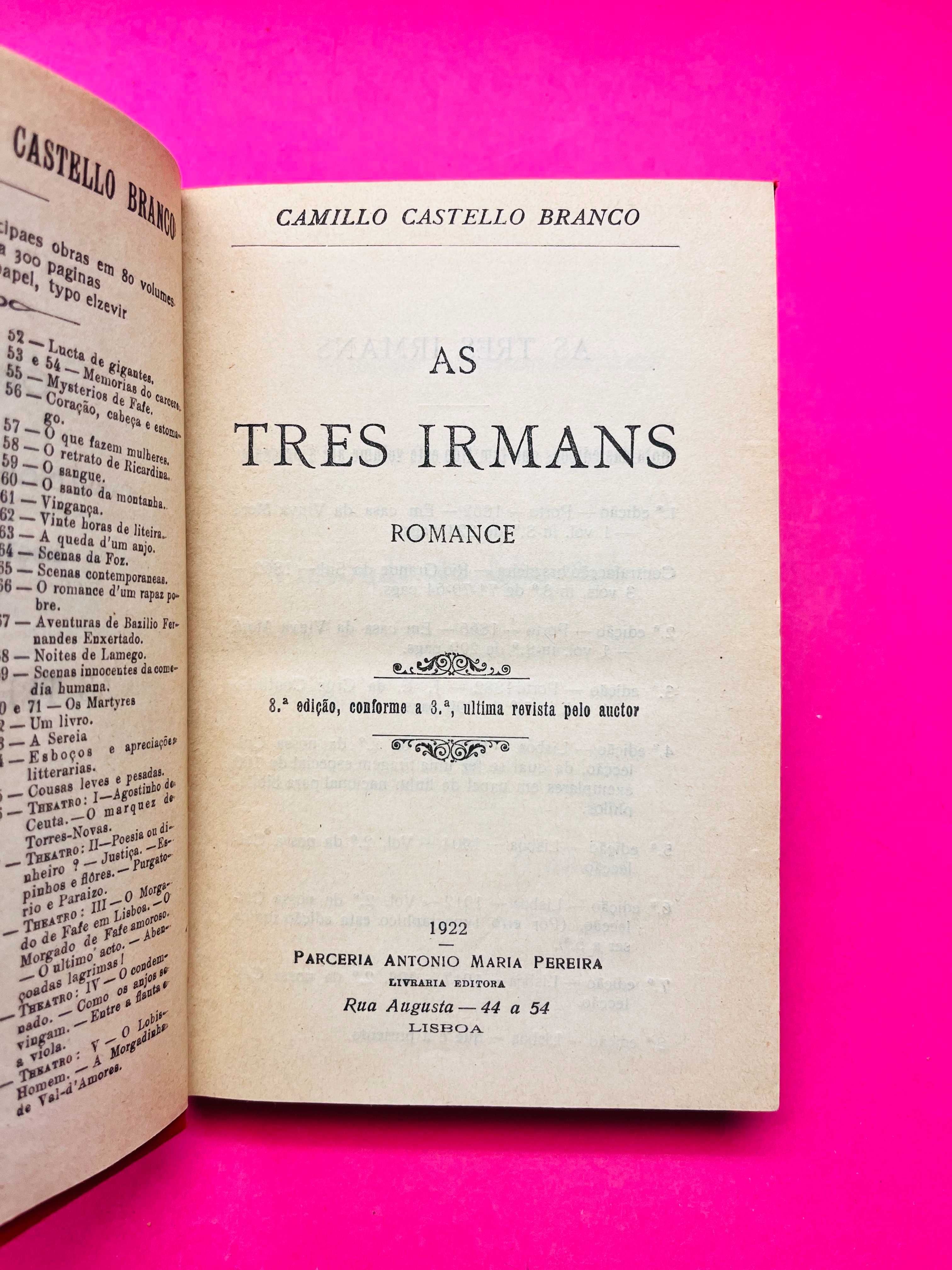 As Tres Irmans - Camillo Castello Branco