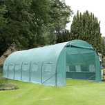 Estufa para Horta ou Jardim com 12 Janelas estrutura de aço - 6x3x2m