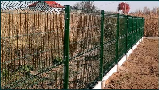 Ogrodzenie panelowe 1.53m x 2.50m drut 4mm plus podmurówka betonowa