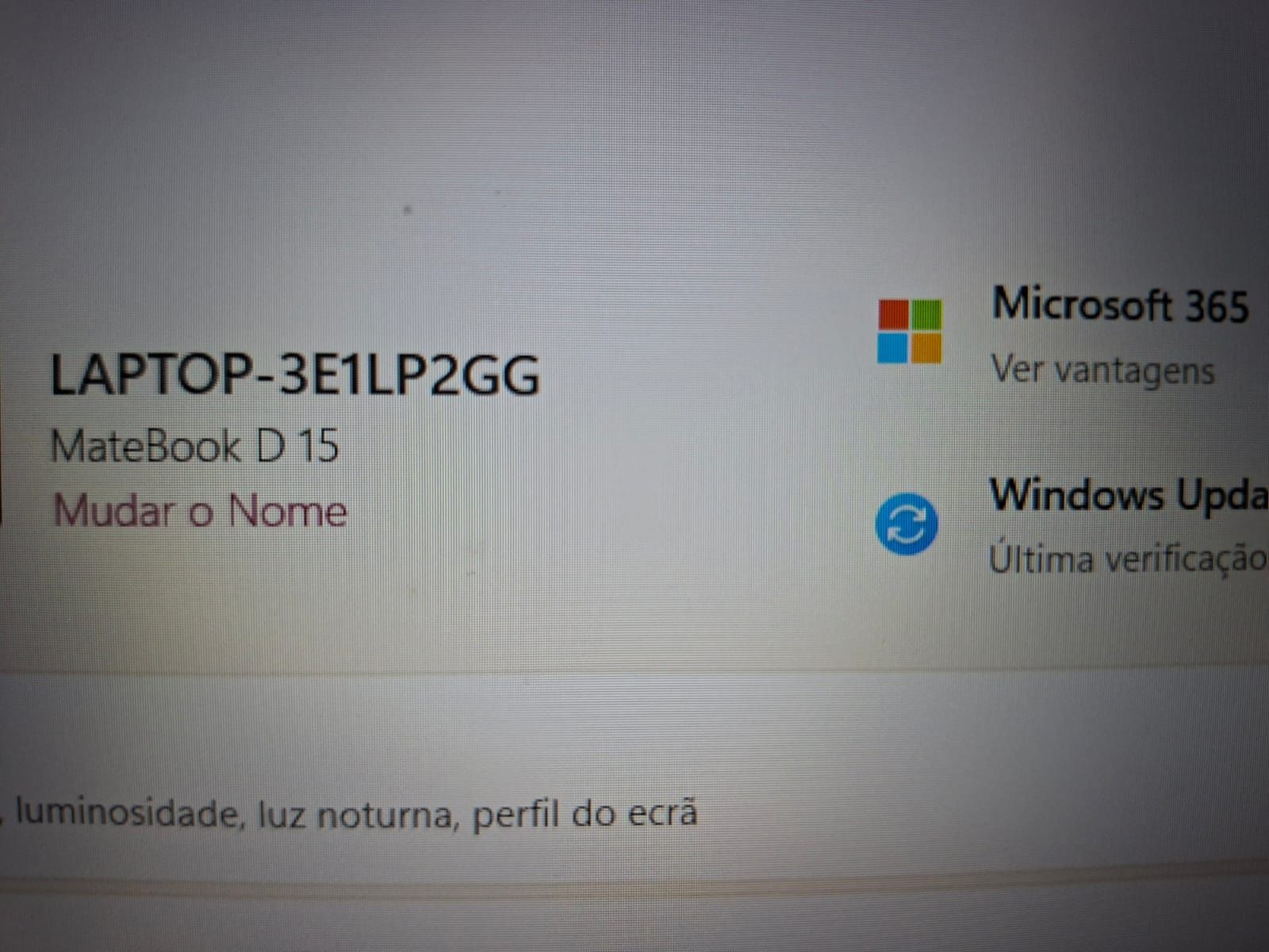 Portátil Huawei laptop D15