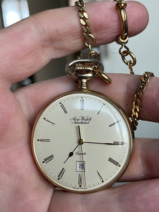 Швейцарские карманные часы AERO WATCH NEUCHATEL.