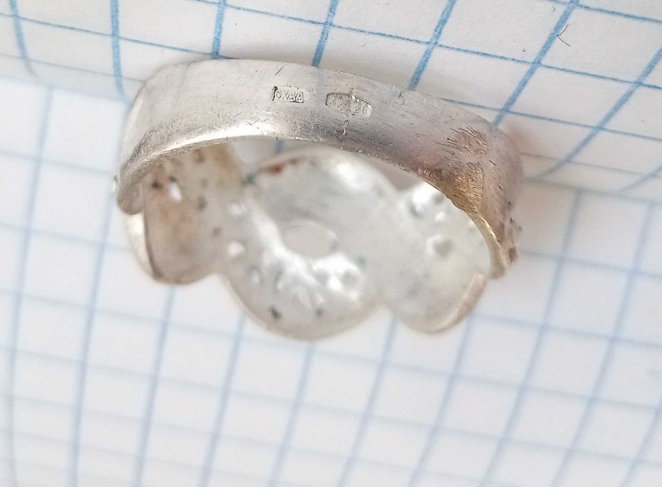 Перстень кольцо ажурне. Розмір 19. Срібло 925 проба. Вінтаж