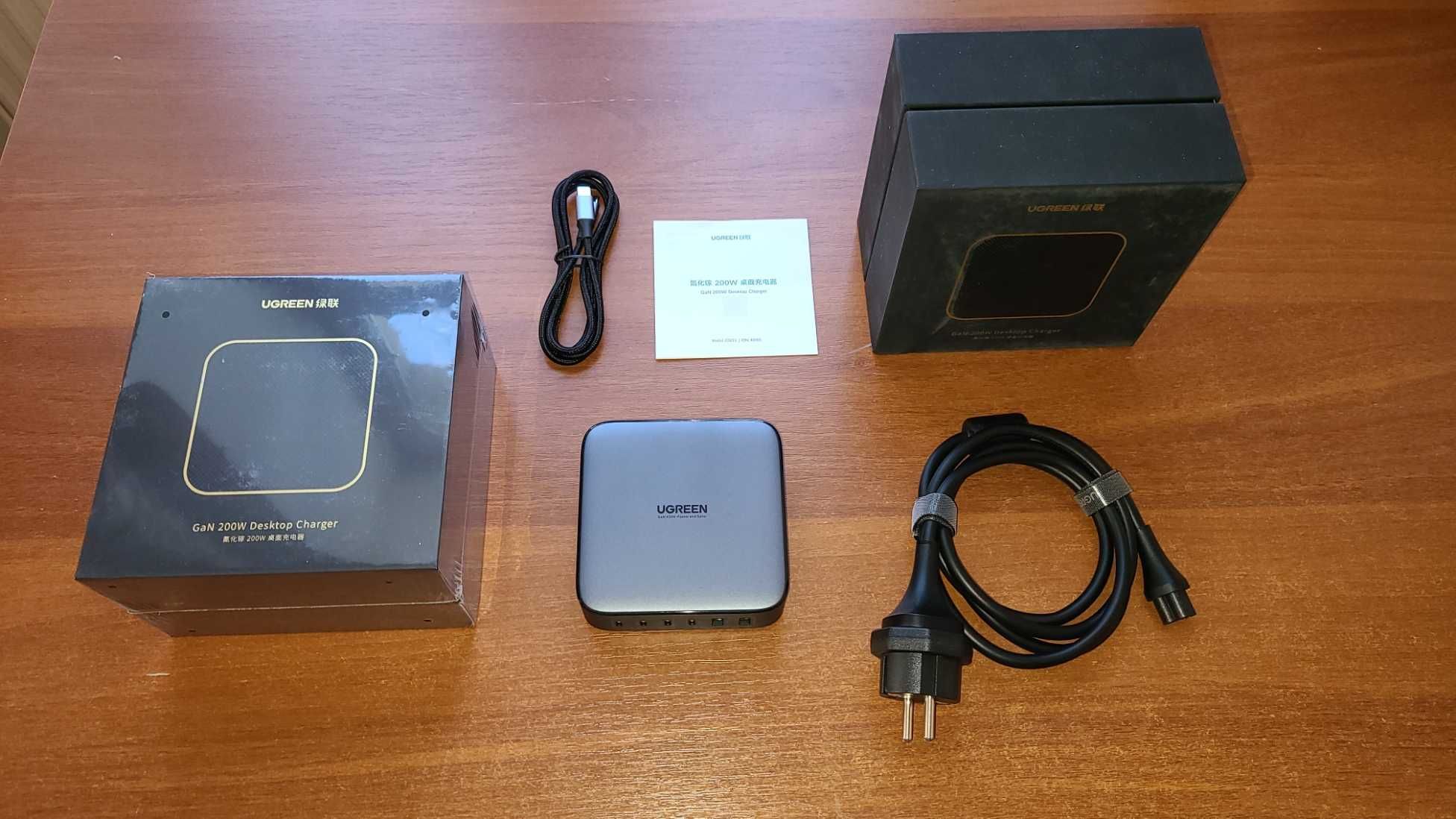 UGREEN Nexode 200W зарядна станція | нова, 6 портів, PD QC PPS