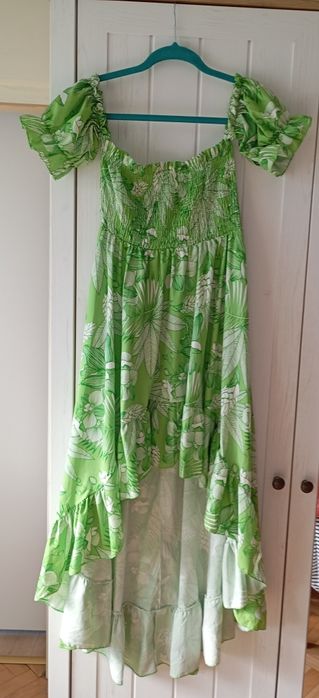 Sukienka damska kwiecista/zielona