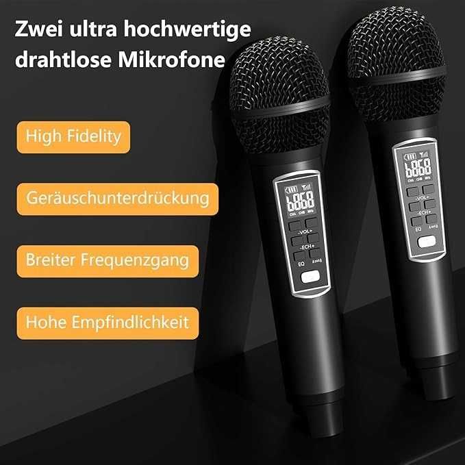 Głośnik Bluetooth z mikrofonami SDRD karaoke jak za darmo