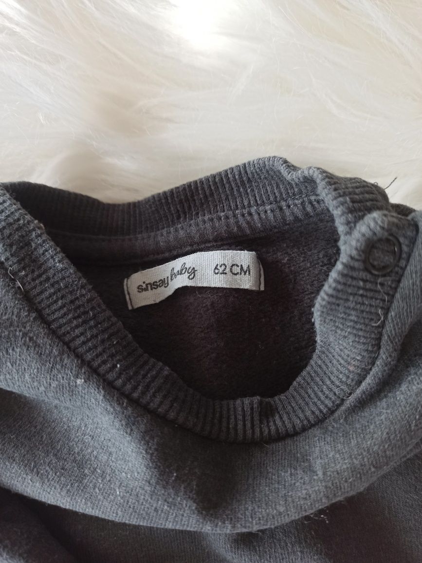 3x zestaw komplet bluza i spodnie, body rozm 62 Carter's Sinsay Ewa Kl