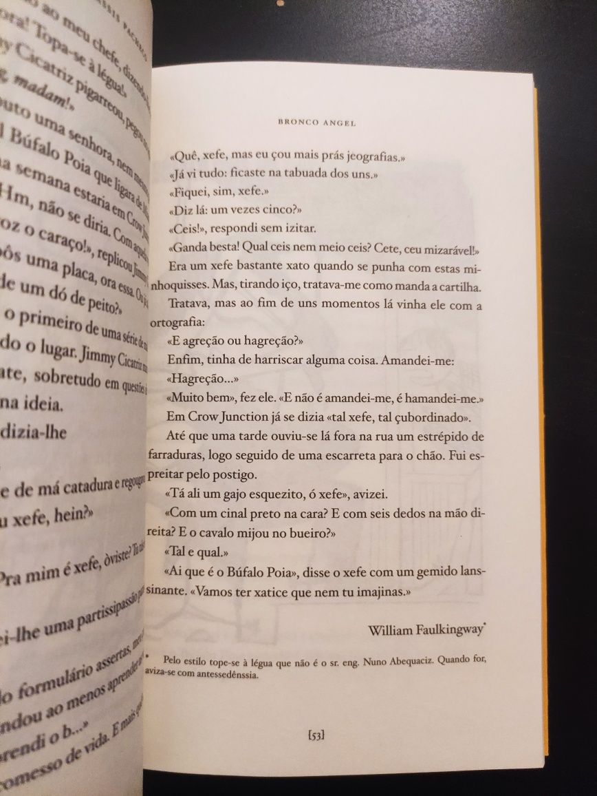 Bronco Angel, o Cow-Boy Analfabeto - Fernando Assis Pacheco