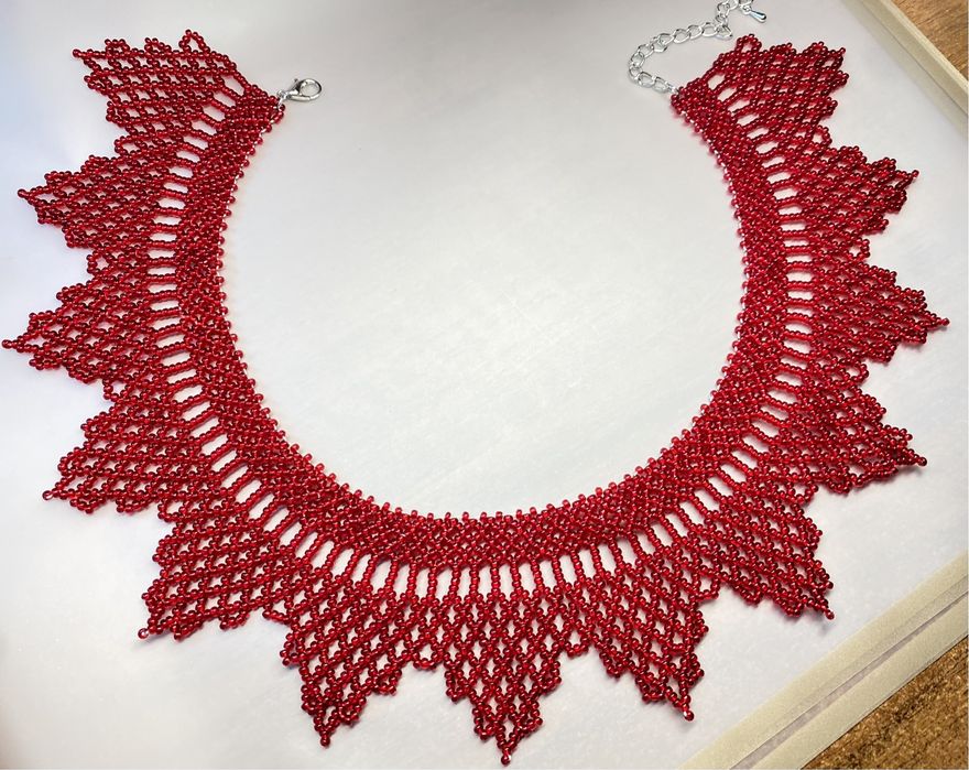 Червона однотонна силянка