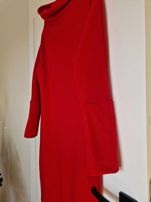 Fuksiara tunika z rozcięciem Risk made in Warsaw