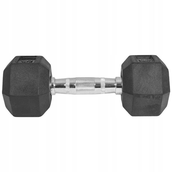 Hantle powlekane / gumowane stałe 1x 4 kg Gorilla Sports NrP165