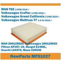 Filtr powietrza MF51027 MAN TGE VW CRAFTER MULTIVAN T7 zamiennik