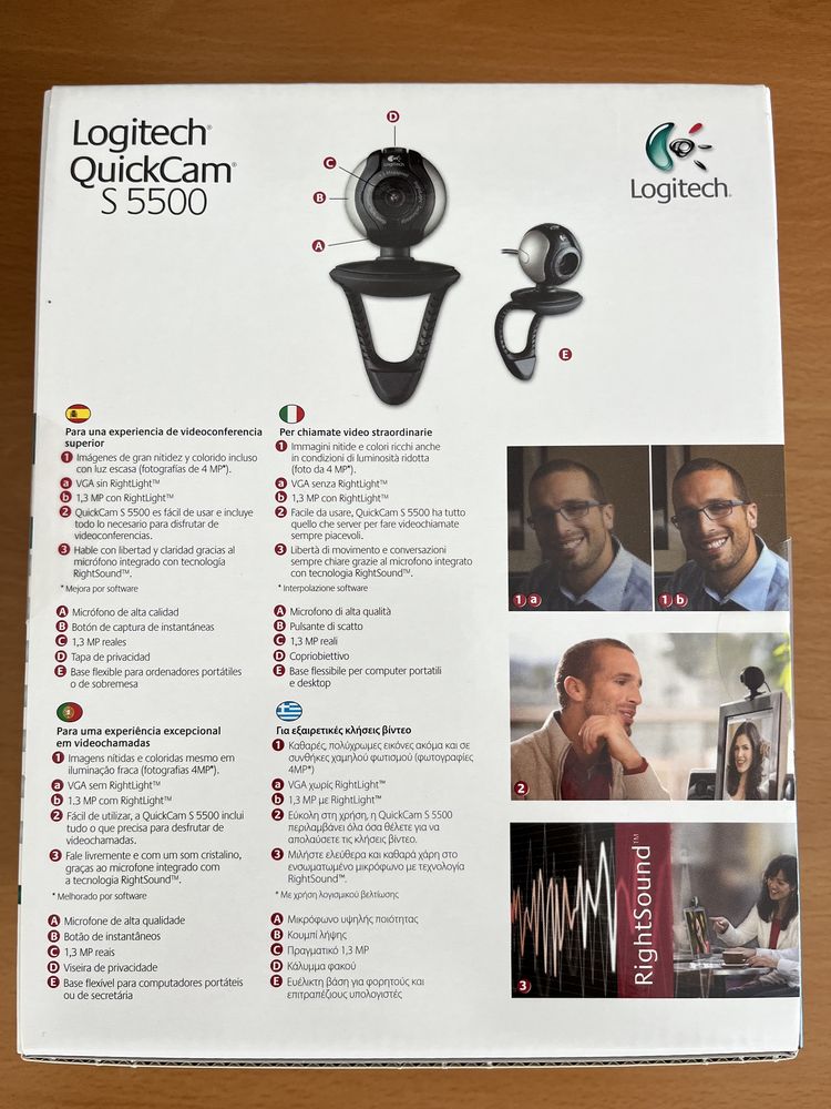 Webcam Logitech QuickCam S5500 - Nova e Selada!