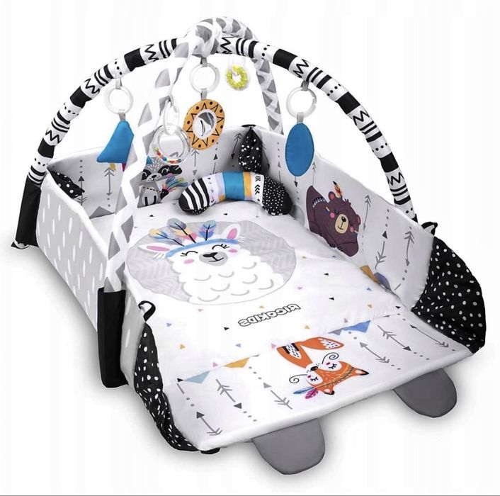 Mata edukacyjna PEPITA czarno-biała + GRATIS mata wodna