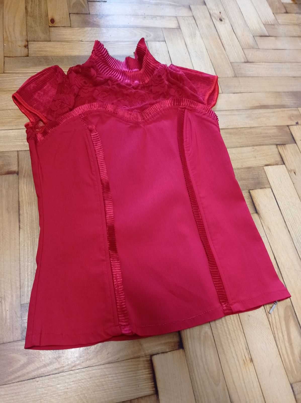 Красный корсет, топ-корсет, блуза-корсет