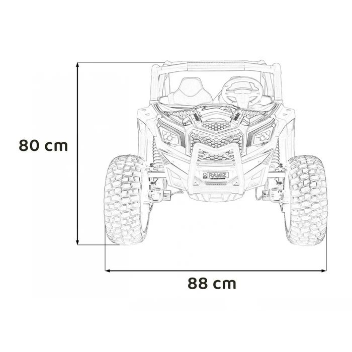 Buggy UTV X3 Off-Road 4x200W na akumulator dla dzieci