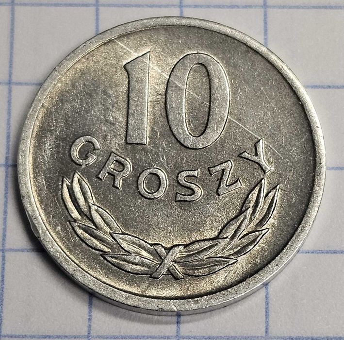 10 gr groszy 1965 , stan I/I- , mennicza