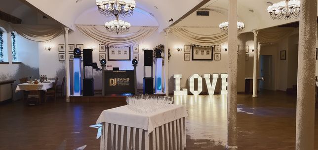 Dj Wodzirej z Akordeonem wesele imprezy Napis Love gratis!! fotobudka