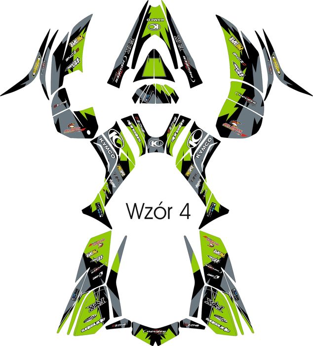 Naklejki Kymco maxxer 400 Okleina