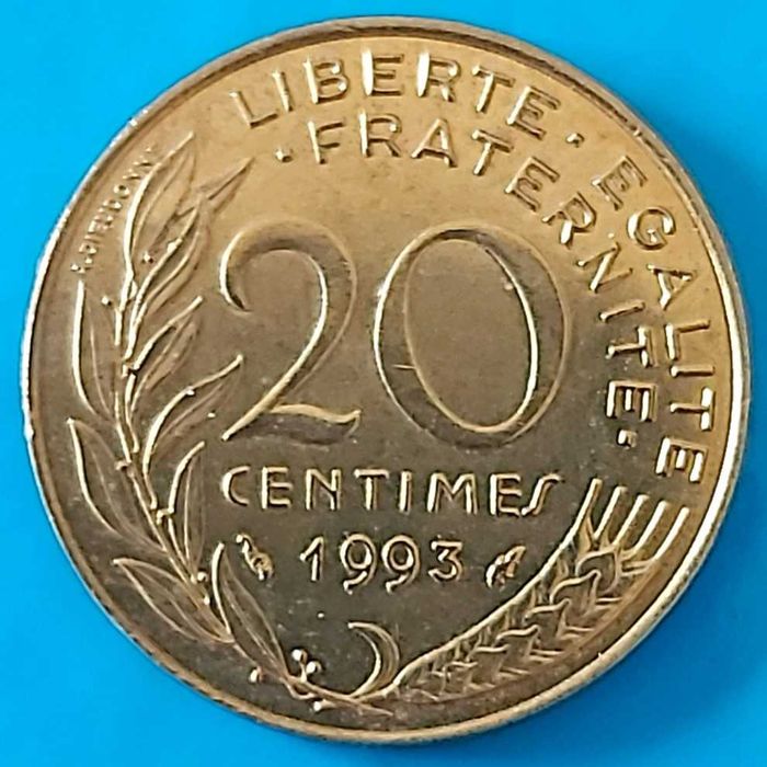 20 Cêntimos de 1993 de França