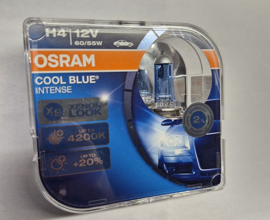 Żarówki Samochodowe H4 Osram Cool Blue Intense DUO BOX 2 Sztuki 4200k