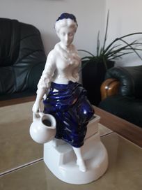 Destrukt UNIKAT figurka porcelanowa kobieta z dzbanem J. Dikolenko