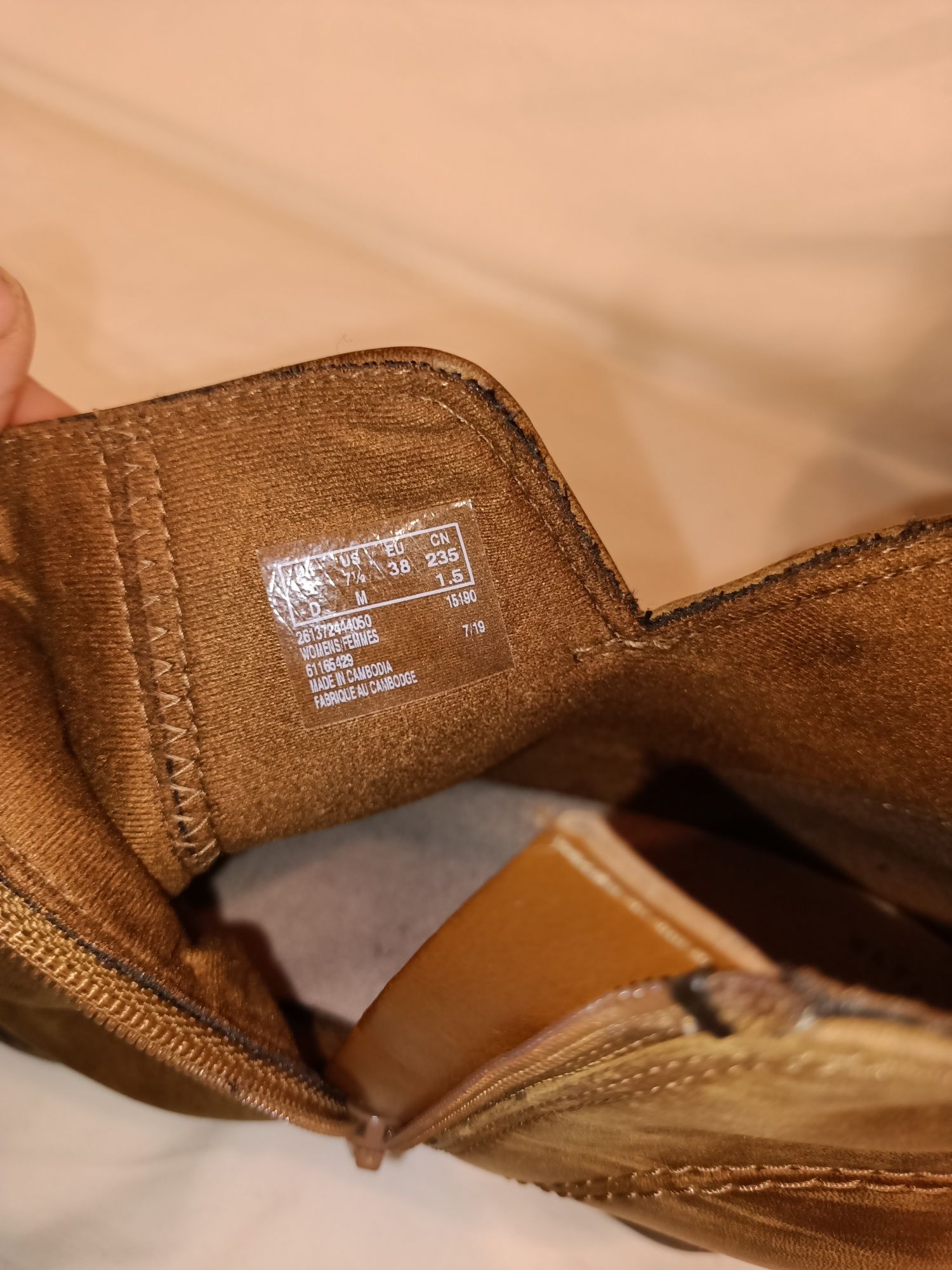 Clarks kozaki botki roz 38 dł wkł 23,5 cm