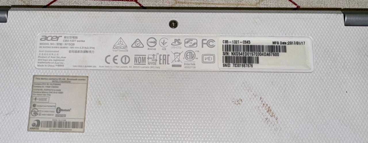 2 Laptopy Acer Chromebook + LG P210 uszkodzone