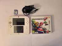 Konsola Nintendo 2ds white red + mario kart 7
