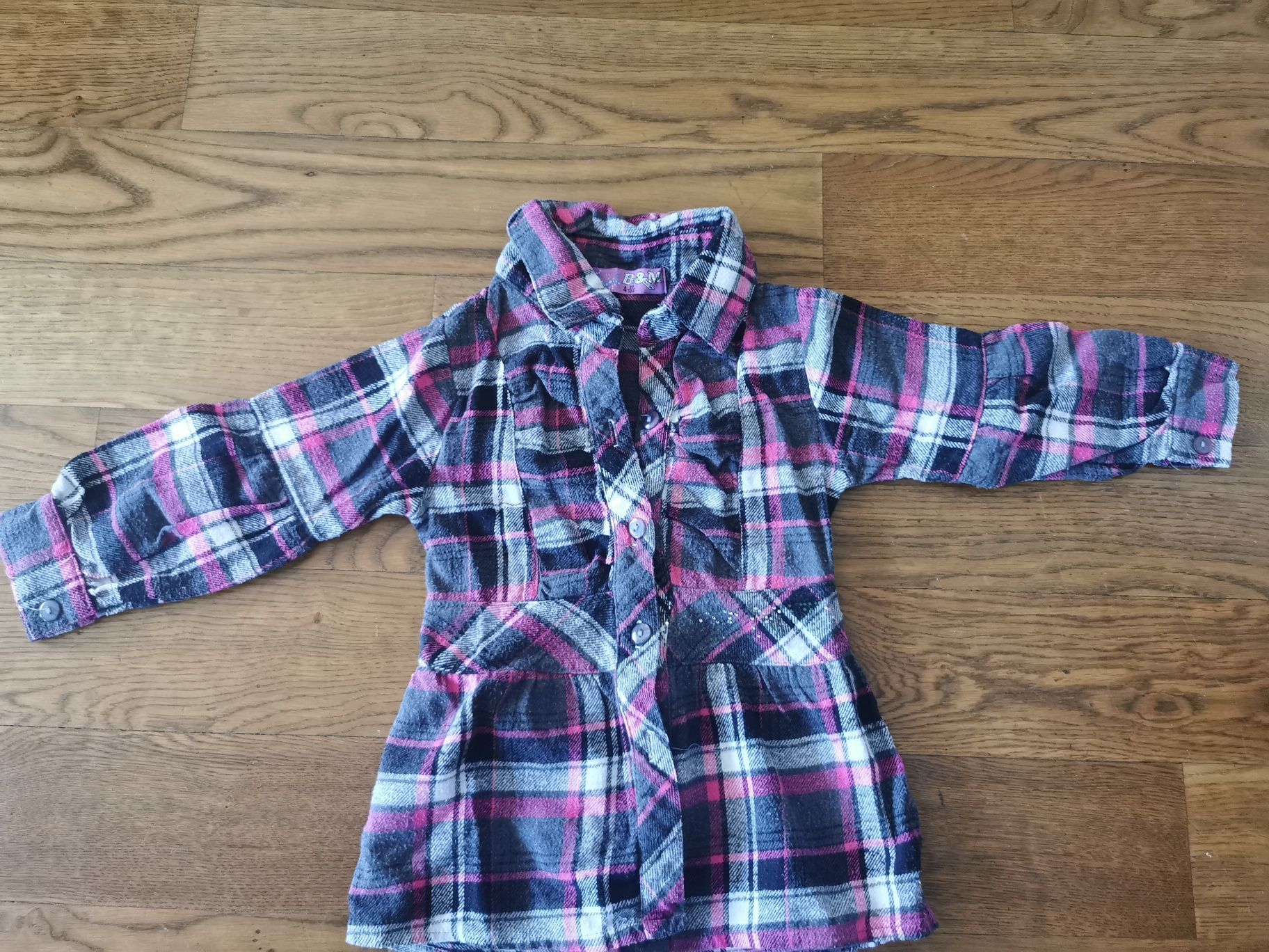 3 eleganckie koszule dla dziewczynki r. 98/104