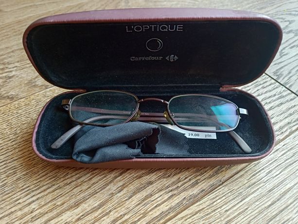 Oprawki L'Optique okulary korekcyjne antyrefleks etui