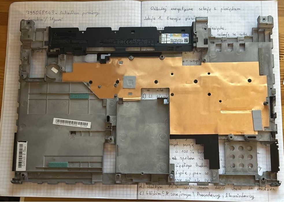 Obudowa środek ThinkPad w540
