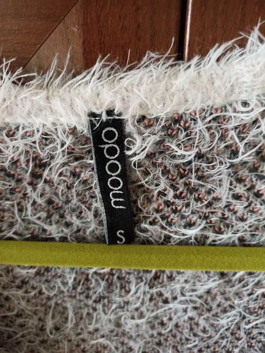 Sweter kardigan Moodo, zimowy, ciepły, rozm S, szczegóły w opisie
