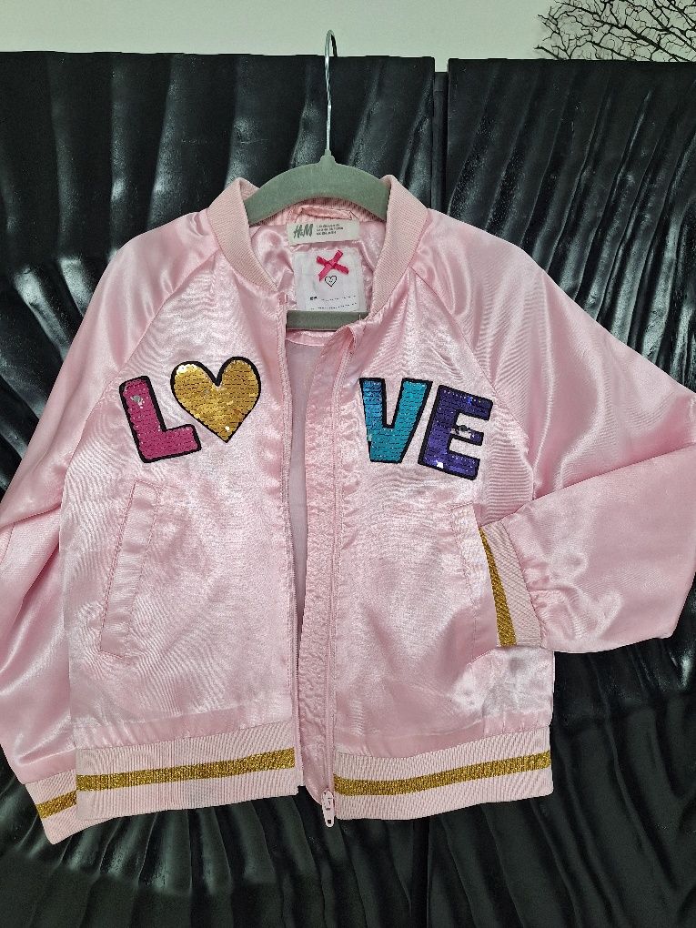 Śliczna kurtka dla dziewczynki bluza z H&M r. 104 jak nowa