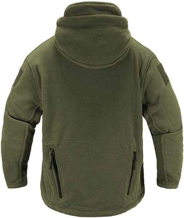 Męska wiatroodporna kurtka polarowa Memoryee Bluza z kapturem