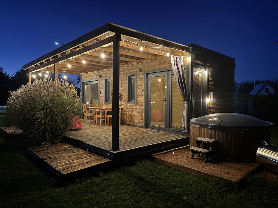 Domek modulowy. Sprzedam 8,8x3m + taras