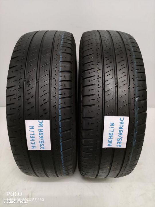 2 pneus semi novos 235/65/16c michelin agilis ( oferta dos portes)