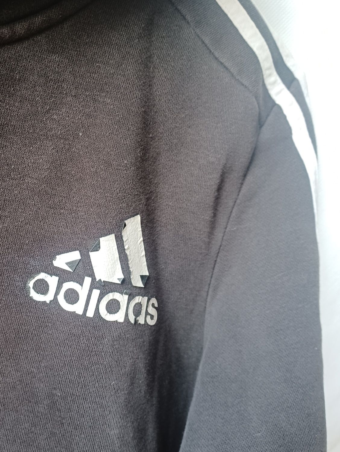 Adidas Originals bluza czarna trzy białe paski chłopięca 164cm 13 14 l