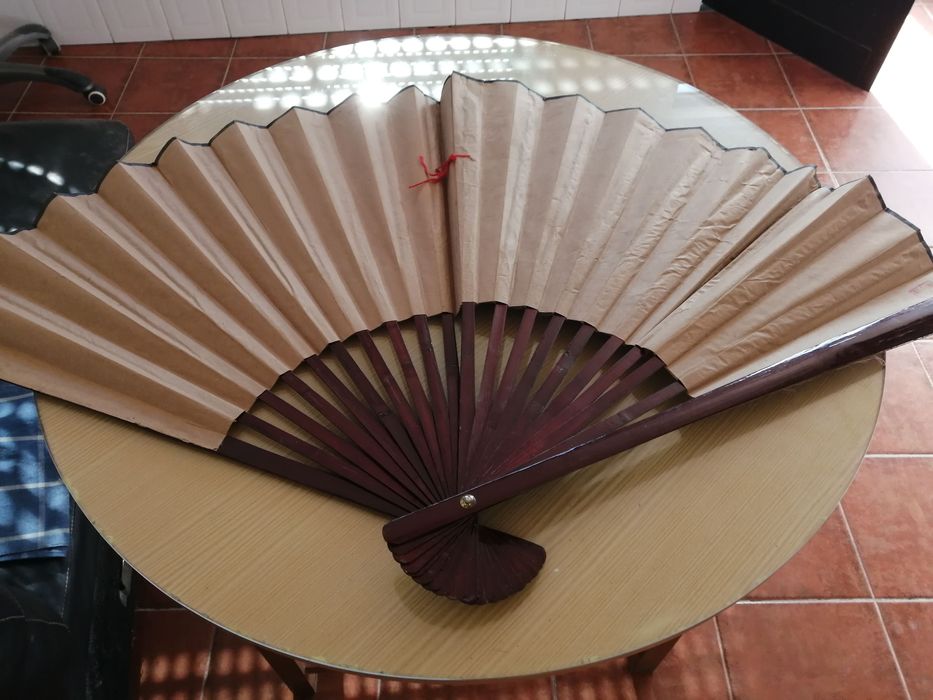 leque oriental decorativo grande, 130cm.