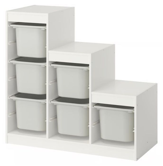 Regał TROFAST biały bez pojemników