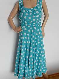 Jacques Vert piękna sukienka grochy