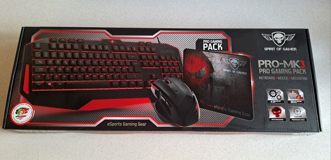 Teclado e rato Gaming - Novo (selado)
